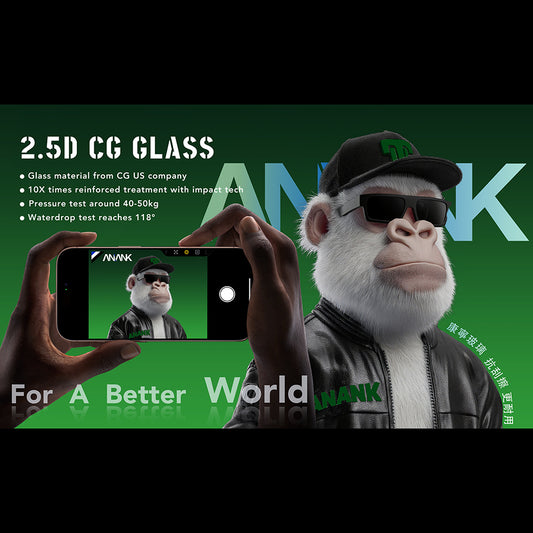 Προστατευτική Μεμβράνη Οθόνης Anank 10X Reinforced CG για Apple iPhone 17, Ενισχυμένο Γυαλί, Full Glue, 2.5D, Μαύρη