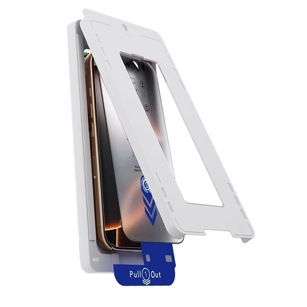Προστατευτική μεμβράνη οθόνης Anank 2X Reinforced για Apple iPhone 15 Pro, ασφαλισμένο γυαλί, πλήρης κόλλα, 2.5D, μαύρο