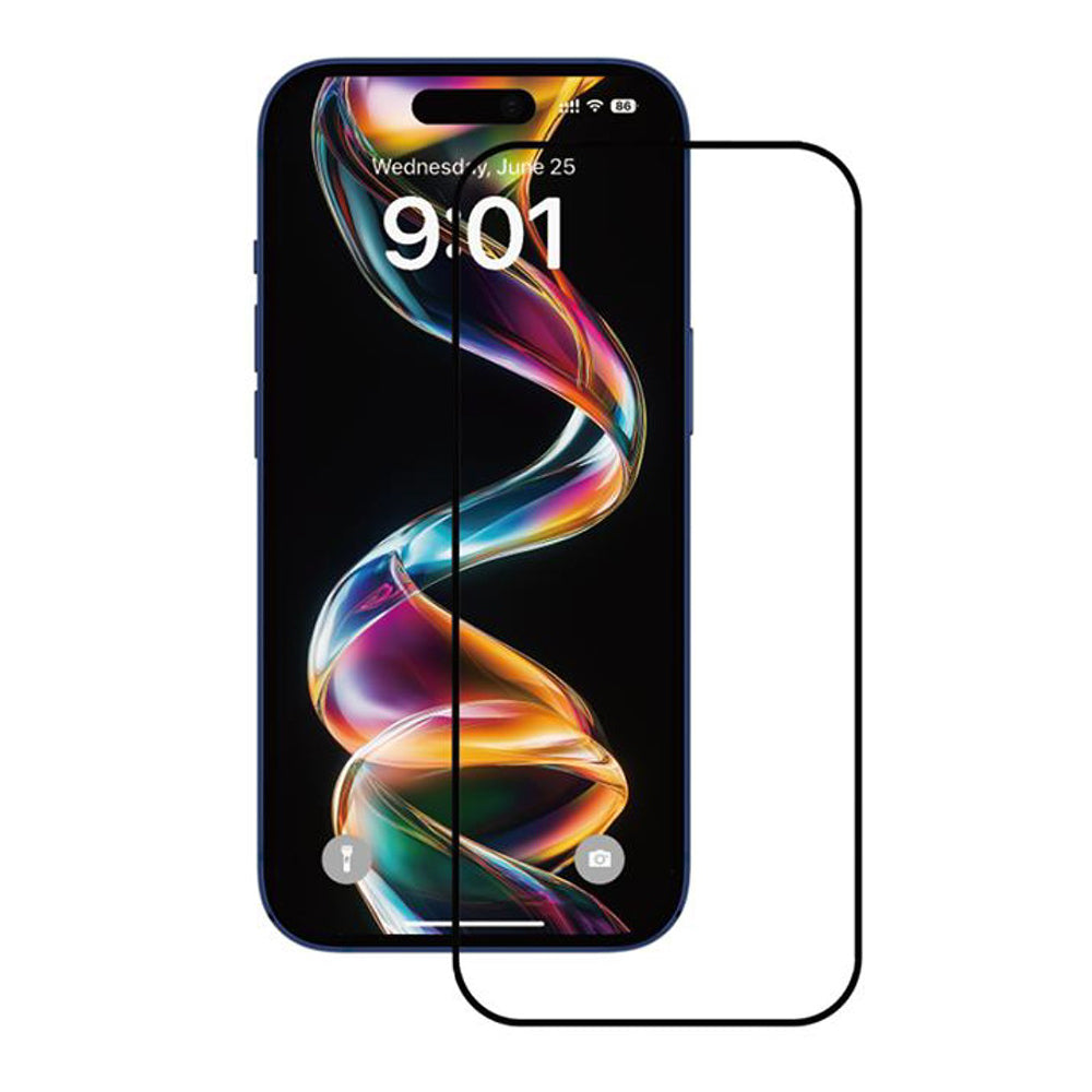 Προστατευτική μεμβράνη οθόνης Anank για Apple iPhone 15 Pro, ασφαλισμένο γυαλί, πλήρης κόλλα, 2.5D, σετ 10 τεμαχίων, μαύρο