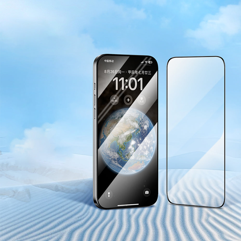 Blueo Silk HD Screen Protector for Apple iPhone 12 Pro, Tempered Glass, Full Glue, Set of 5 pieces, 2.5D, Black
