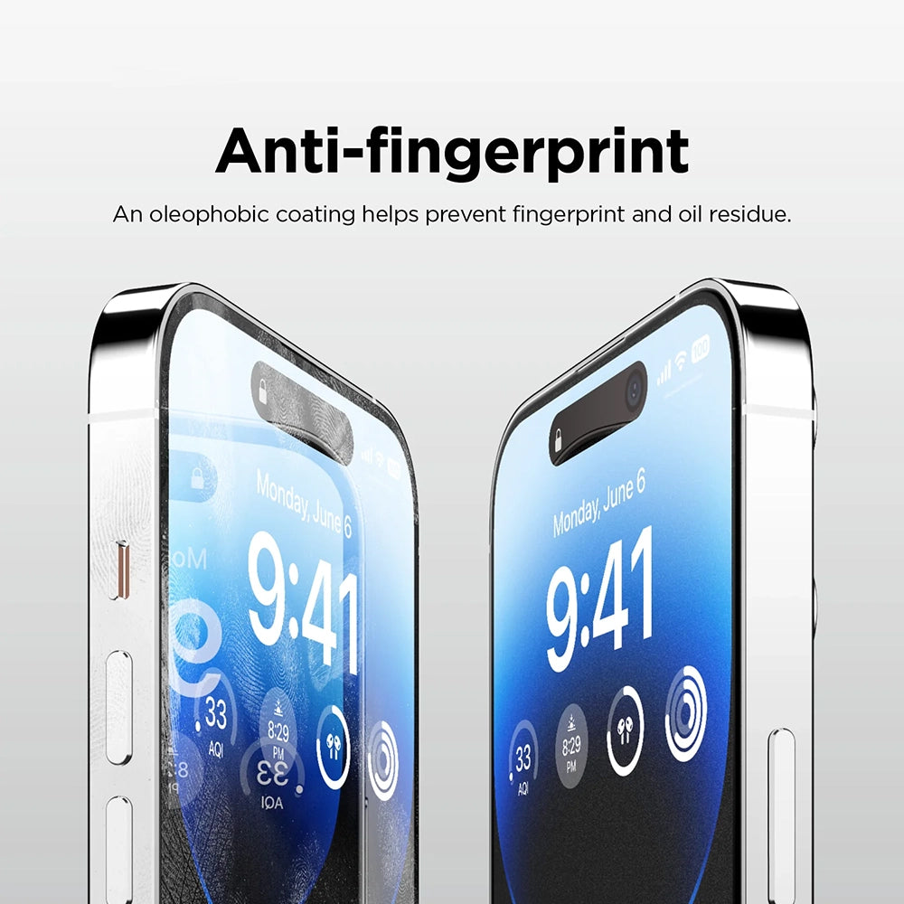 Anank 5X Reinforced Matte Screen Protector for Apple 17 Pro Max, Tempered Glass, Full Glue, 2.5D, Black