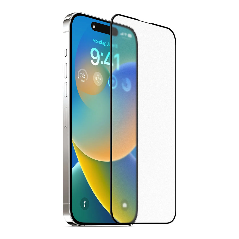 Anank 5X Reinforced Matte Screen Protector for Apple 17 Pro Max, Tempered Glass, Full Glue, 2.5D, Black
