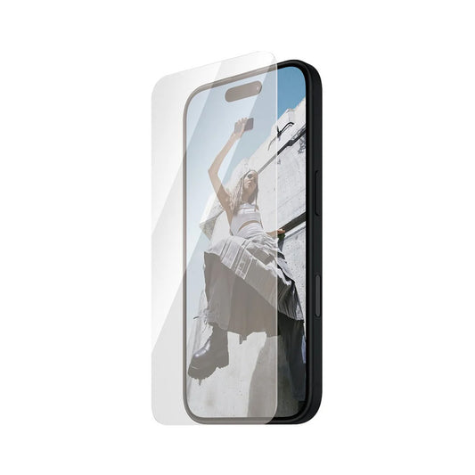 PanzerGlass Safe Screen Protector. Ultra-Wide Fit for Apple iPhone 16 / 15, Tempered Glass, Full Glue