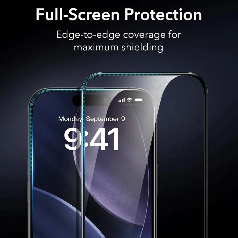 Προστατευτική Μεμβράνη Οθόνης Privacy ESR Armorite UltraFit για Apple iPhone 17, Ενισχυμένο Γυαλί, Full Glue, Σετ 3 τεμαχίων