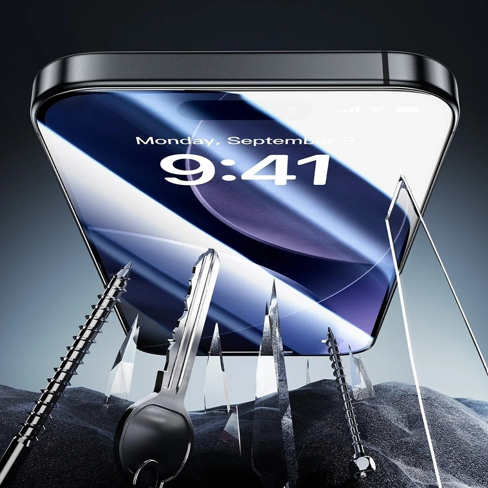 Προστατευτική Μεμβράνη Οθόνης Privacy ESR Armorite UltraFit για Apple iPhone 17, Ενισχυμένο Γυαλί, Full Glue, Σετ 3 τεμαχίων