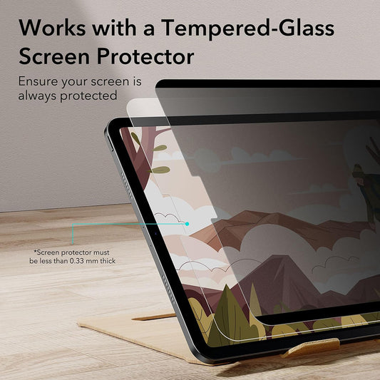 Προστατευτική μεμβράνη οθόνης Privacy ESR Magnetic για Apple iPad Air 11 (2026) / Air 11 (2025), Πλαστικό