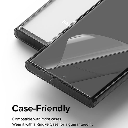 Ringke Dual Easy Screen Protector for Samsung Galaxy S22 Ultra 5G S908, Plastic, Set of 2 Pieces