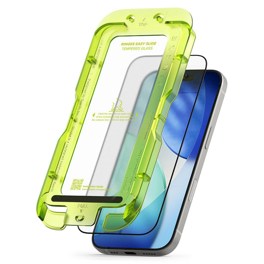 Προστατευτική μεμβράνη οθόνης Ringke Easy Slide για Apple iPhone 18 Pro Max / 17 Pro Max, Ασφαλισμένο γυαλί, Πλήρης κόλλα, Σετ 2 τεμαχίων