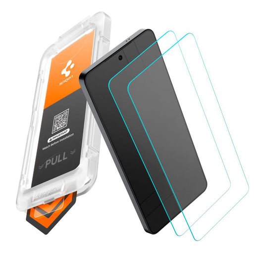 Προστατευτική Μεμβράνη Οθόνης Spigen GlastR EZ FIT Pro HD για Samsung Galaxy S26 Ultra S948, Ενισχυμένο Γυαλί, Πλήρης Κόλληση, Σετ 2 τεμαχίων AGL11072