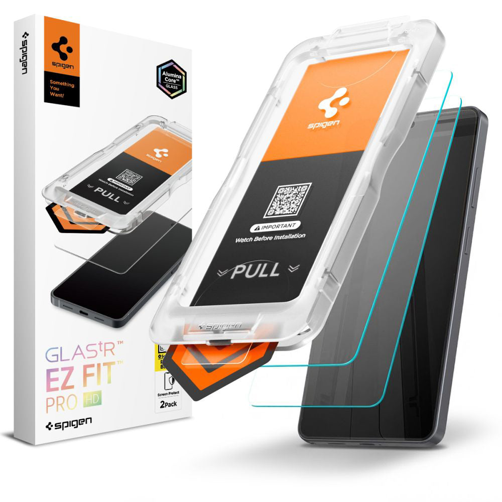 Προστατευτική Μεμβράνη Οθόνης Spigen GlastR EZ FIT Pro HD για Samsung Galaxy S26 Ultra S948, Ενισχυμένο Γυαλί, Πλήρης Κόλληση, Σετ 2 τεμαχίων AGL11072