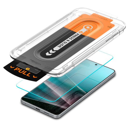 Spigen GlastR EZ FIT Pro Screen Protector for Samsung Galaxy S25 Edge S937, Tempered Glass, Full Glue AGL09411