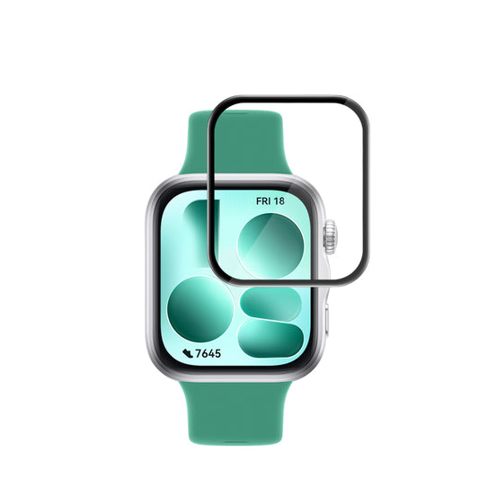 Προστατευτική Μεμβράνη Techsuit Nano Flex για Huawei Watch Fit 5, Πλαστικό, Σετ 2 τεμαχίων, Μαύρο