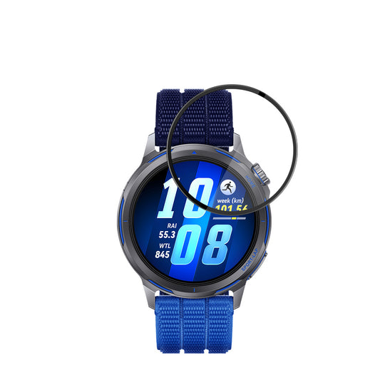 Techsuit Nano Flex Protective Film for Huawei Watch GT Runner 2, Plastic, Set of 2 pieces, Black