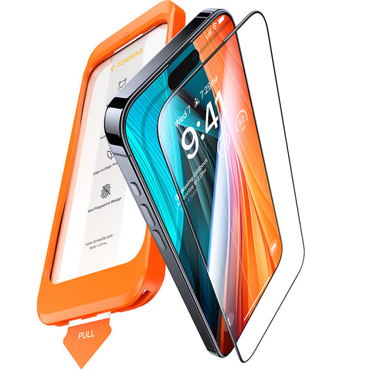 Προστατευτική Μεμβράνη Οθόνης Torras GlassGo Install Master για Apple iPhone 16 Plus, Ενισχυμένο Γυαλί, Πλήρης Κόλληση, Μαύρη