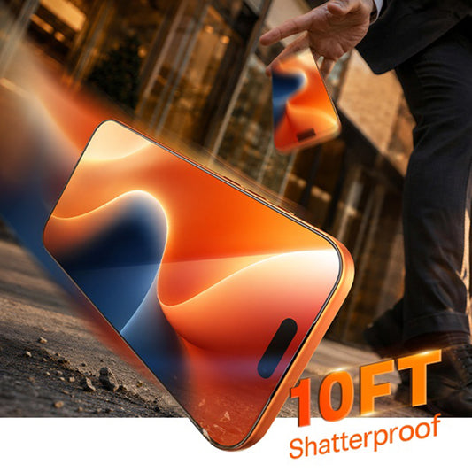 Προστατευτική μεμβράνη οθόνης Torras HD για Apple iPhone 18 Pro / 17 Pro, Ενισχυμένο γυαλί, Πλήρης κόλλα