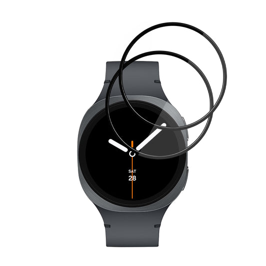Προστατευτική Μεμβράνη Techsuit Nano Flex για Samsung Galaxy Watch9 / Watch8 40mm, Σετ 2 τεμαχίων, Πλαστικό, Μαύρο