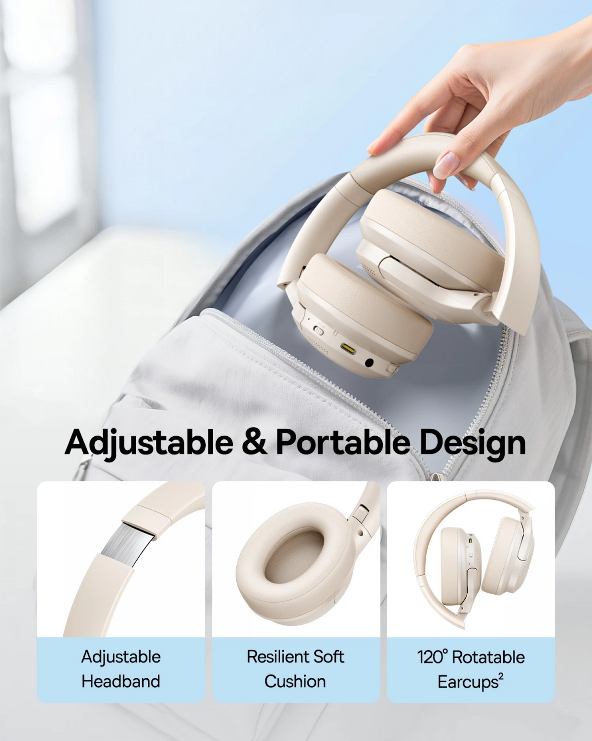 Handsfree Bluetooth Baseus Bass BH1 Lite, A2DP, Λευκό A0203C02