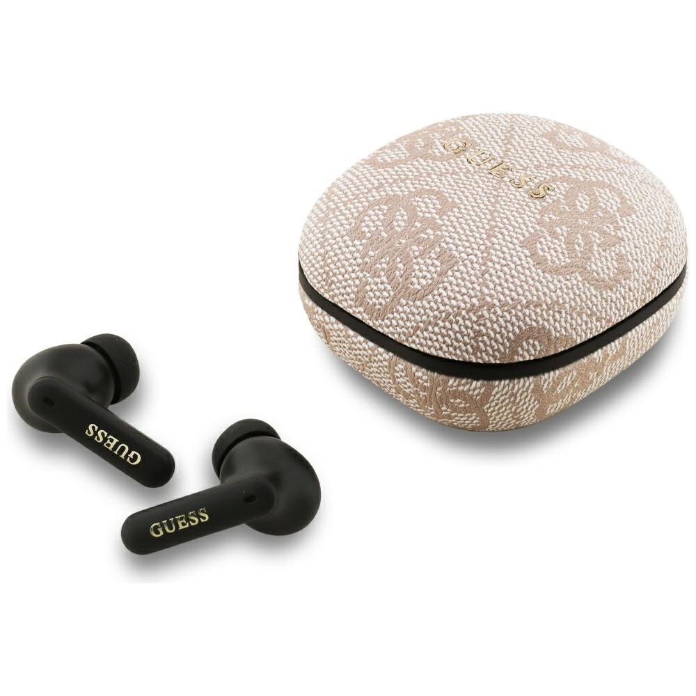 Handsfree Bluetooth Guess 4G Classic Metal Logo, TWS, Pink