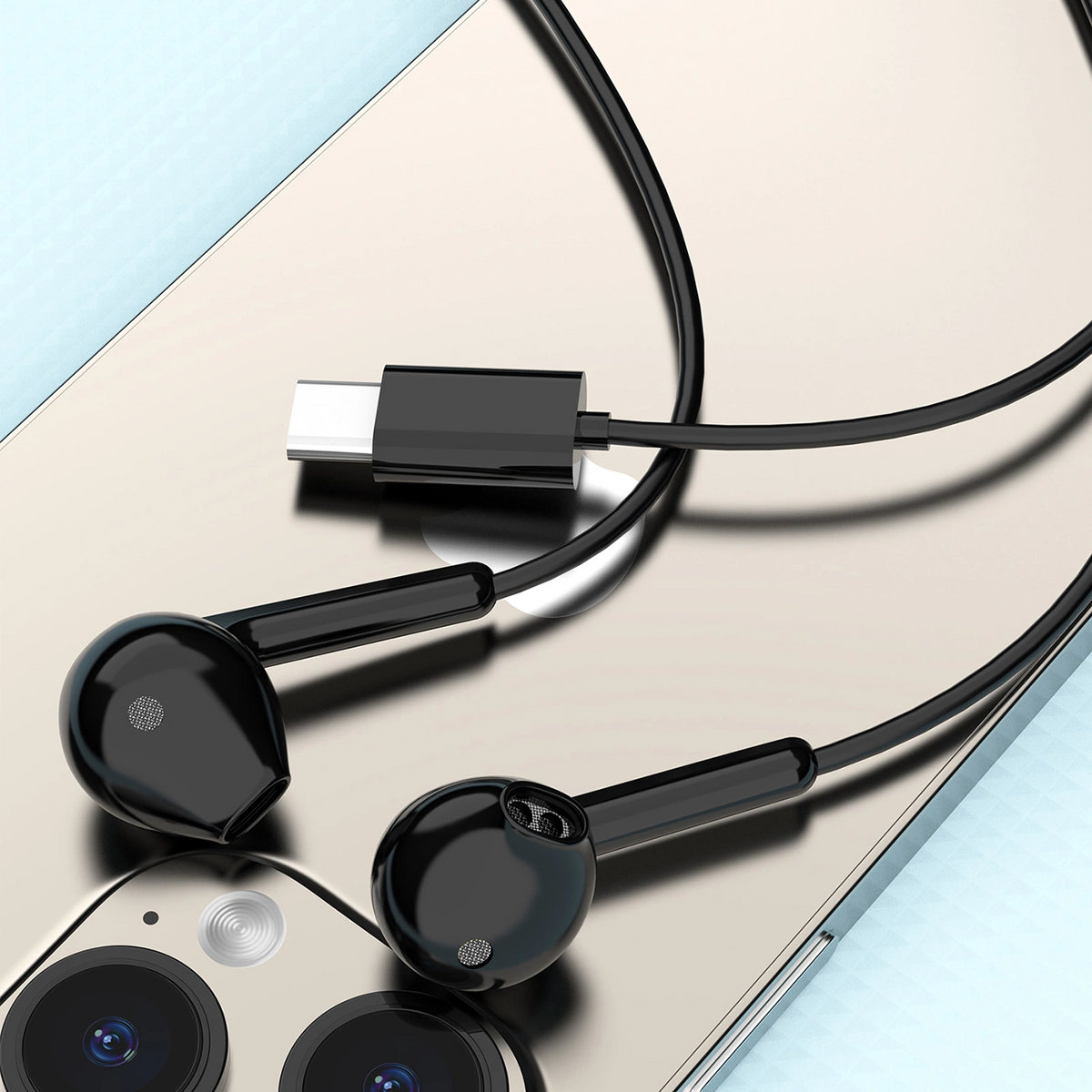 Handsfree USB-C Dudao X3C, Μαύρο