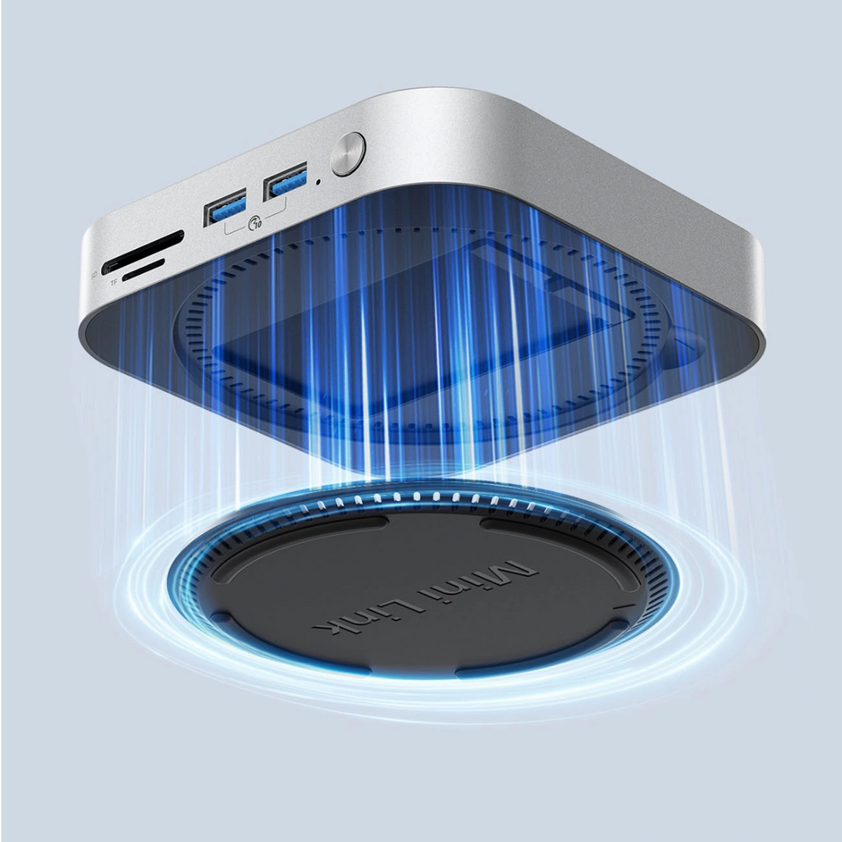 Πολυλειτουργικός Hub Orico MiniLink M49P για Apple Mac Mini M4 / Mini M4 Pro, 9σε1, Ασημί