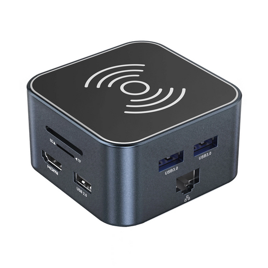 Hub Πολλαπλών Λειτουργιών WZK WHBC09Y8S, 12σε1, Γκρι