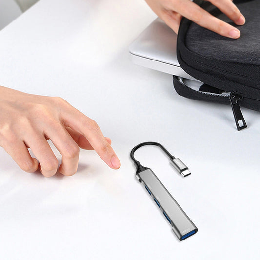 Hub USB-C Dudao A16T, 1 x USB-A 3.0 - 3 x USB-A, Μαύρο