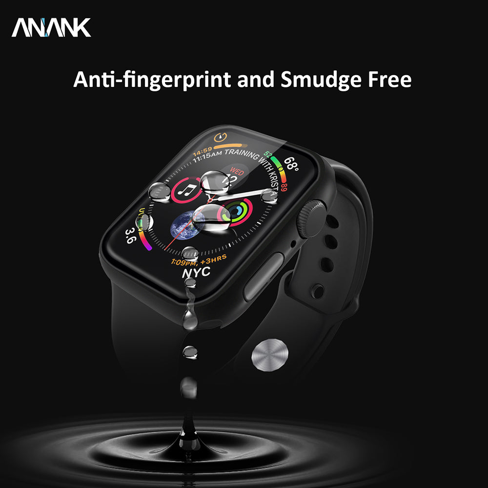 Anank Screen Guard Case for Apple Watch Series 7 41mm, Black