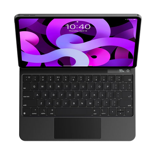 Θήκη με Πληκτρολόγιο για Apple iPad Air (2022) / Air (2020) / Pro 11 (2018), Baseus, Brilliance με Ψηφιακή Οθόνη, Γκρι ARJK010016