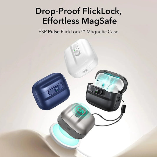 Θήκη ESR Pulse Magnetic FlickLock για Apple AirPods Pro 3, Λευκή
