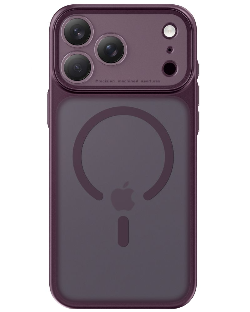 Θήκη MagSafe για Apple iPhone 18 Pro / 17 Pro, Tech-Protect, MagPrime CC, Βυσσινί Ματ