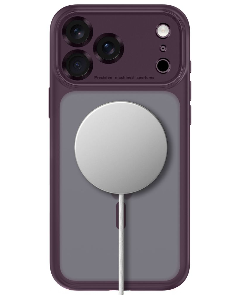 Θήκη MagSafe για Apple iPhone 18 Pro Max / 17 Pro Max, Tech-Protect, MagPeak CC, Βυσσινί Ματ