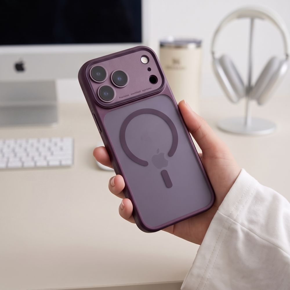 Θήκη MagSafe για Apple iPhone 18 Pro / 17 Pro, Tech-Protect, MagPrime CC, Βυσσινί Ματ