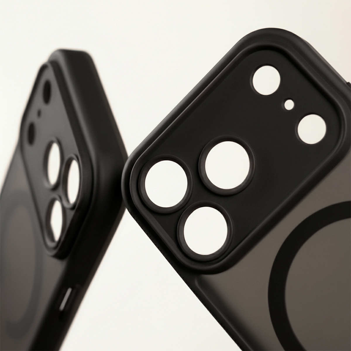 Θήκη MagSafe για Apple iPhone 18 Pro / 17 Pro, OEM, Mag Matt Big Hole, Μαύρη