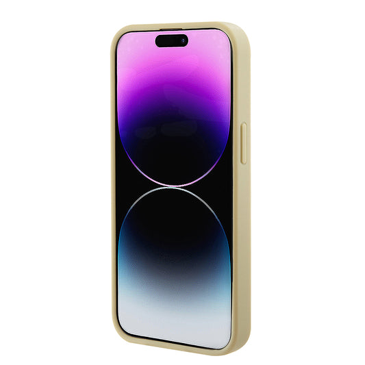 Θήκη MagSafe για Apple iPhone 15 Plus, Guess, Saffiano, Χρυσή