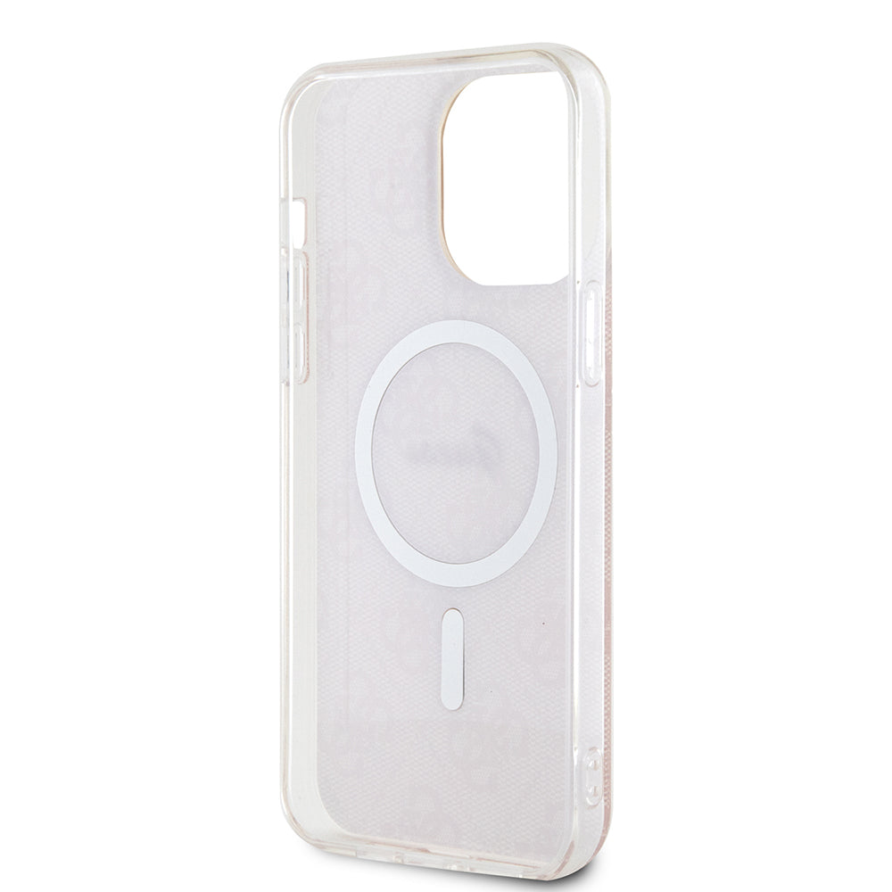 Θήκη MagSafe για Apple iPhone 15 Pro, Guess, IML 4G, Ροζ