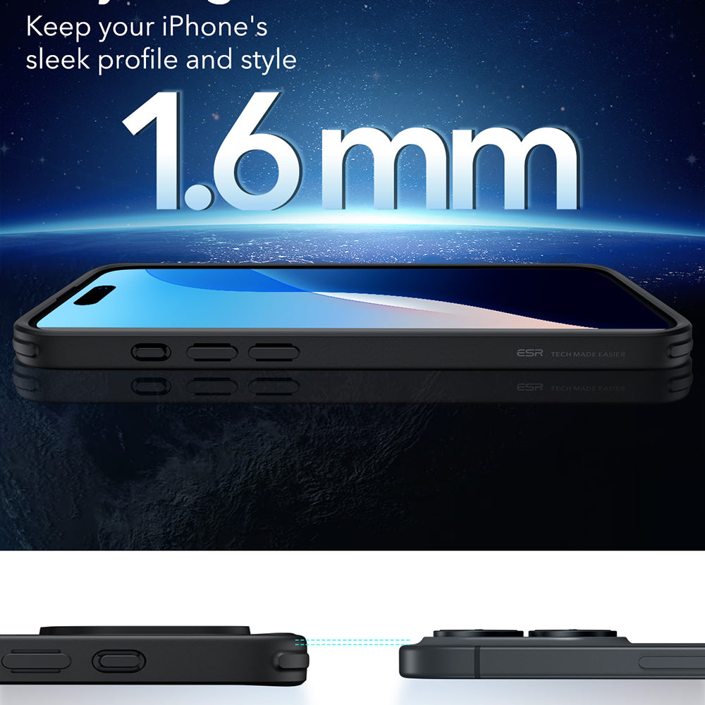 Θήκη MagSafe για Apple iPhone 16, ESR, Classic Hybrid, Ματ Μαύρη