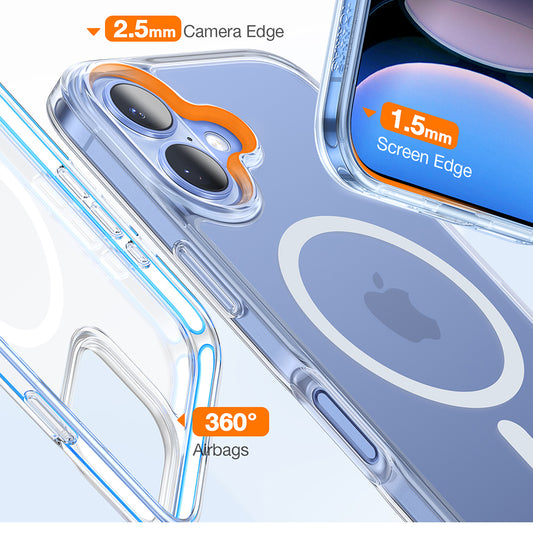 Θήκη MagSafe για Apple iPhone 16 Plus, Torras, Diamond, Διαφανής