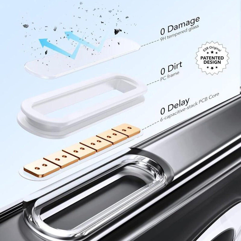 MagSafe Case for Apple iPhone 16 Pro, ESR, Classic Hybrid Kickstand Slide, Transparent