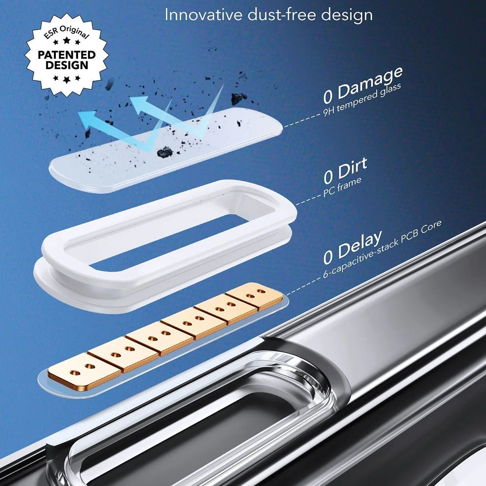 MagSafe Case for Apple iPhone 16 Pro Max, ESR, Classic Hybrid Slide, Black Transparent