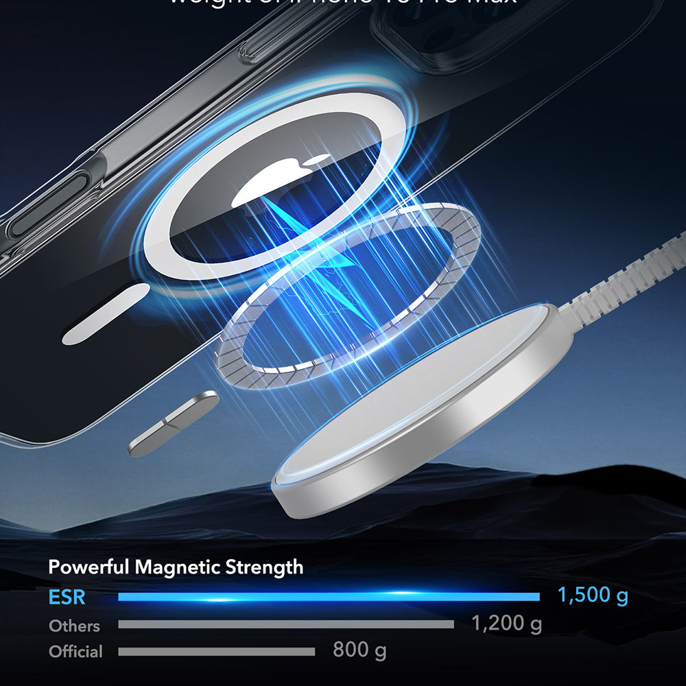 Θήκη MagSafe για Apple iPhone 16 Pro Max, ESR, Classic Hybrid, Διαφανής