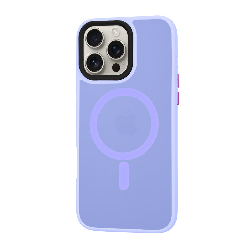 Θήκη MagSafe για Apple iPhone 16 Pro Max, Techsuit, HaloFrost, Ανοιχτό Μωβ