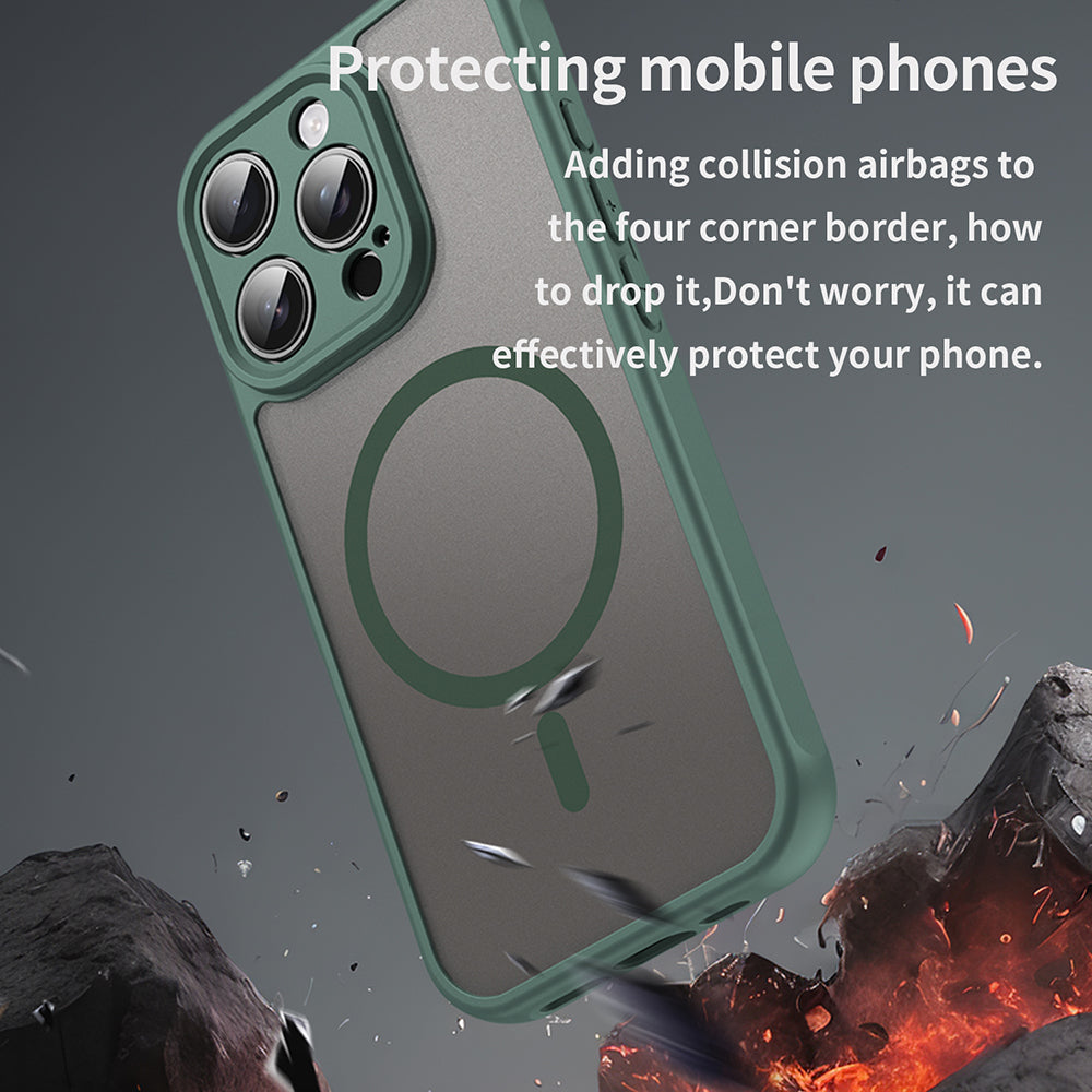 Θήκη MagSafe για Apple iPhone 16 Pro, Techsuit, HaloFrost II, Πράσινο