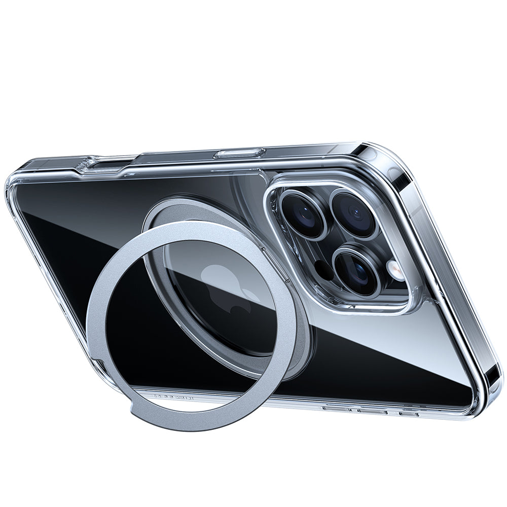 MagSafe Case for Apple iPhone 16 Pro, Torras, Ostand Pro, Transparent