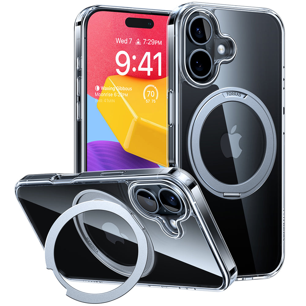 Θήκη MagSafe για Apple iPhone 16, Torras, Ostand Pro, Διάφανη