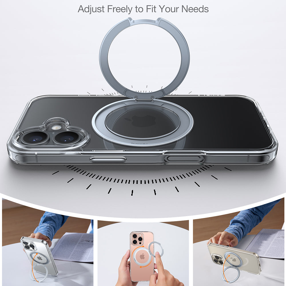 Θήκη MagSafe για Apple iPhone 16, Torras, Ostand Pro, Διάφανη