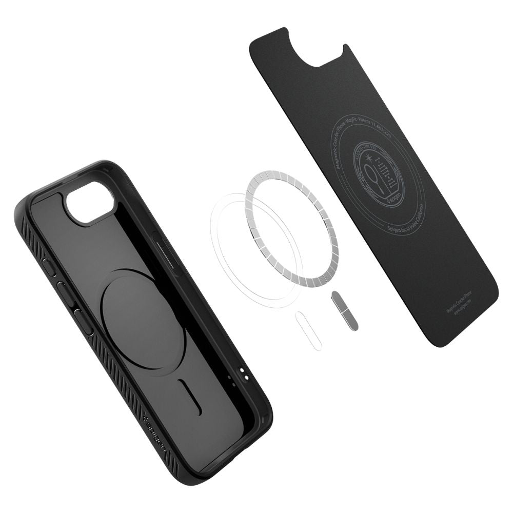 MagSafe Case for Apple iPhone 17e / 16e, Spigen, Liquid Air, Matte Black ACS09151