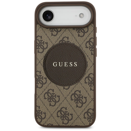Θήκη MagSafe για Apple iPhone 17 Air, Guess, 4G Circle Classic Logo, Καφέ
