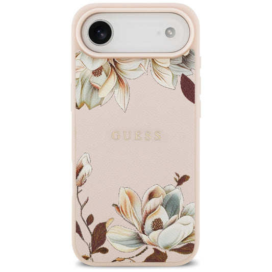 Θήκη MagSafe για Apple iPhone 17 Air, Guess, Grained Flowers, Ροζ