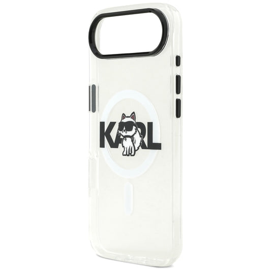 Θήκη MagSafe για Apple iPhone 17 Air, Karl Lagerfeld, IML Sketch Logo Choupette, Διάφανη