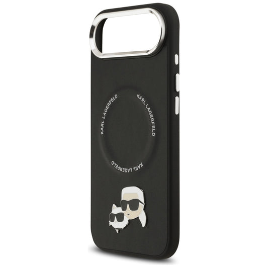 Θήκη MagSafe για Apple iPhone 17 Air, Karl Lagerfeld, Karl & Choupette Pins, Μαύρη